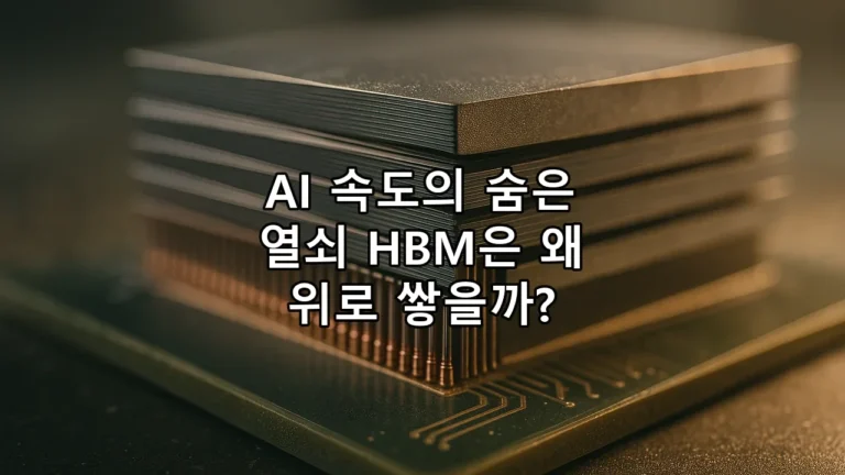 AI 속도의 숨은 열쇠 HBM은 왜 위로 쌓을까?