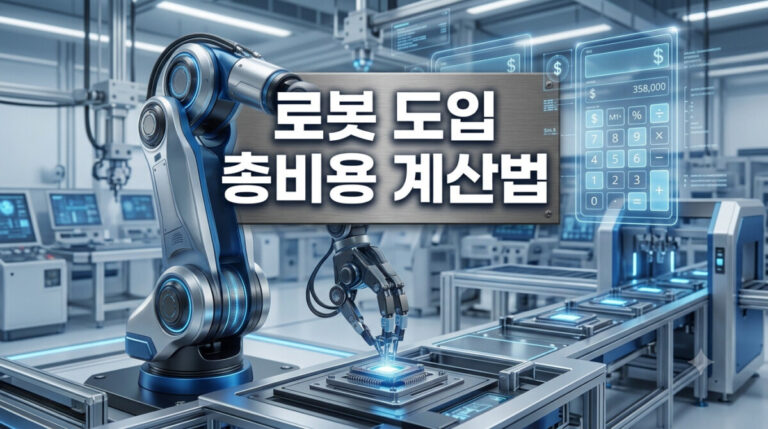 로봇 도입 총비용 계산법: 유지보수·교육·중단시간까지