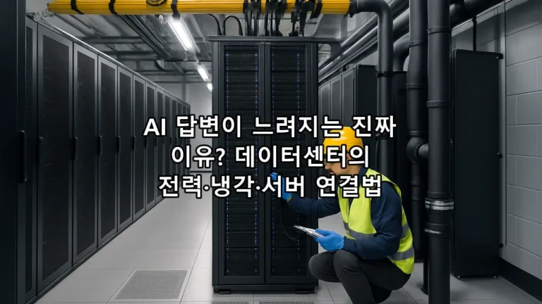 AI 답변이 느려지는 진짜 이유? 데이터센터의 전력·냉각·서버 연결법