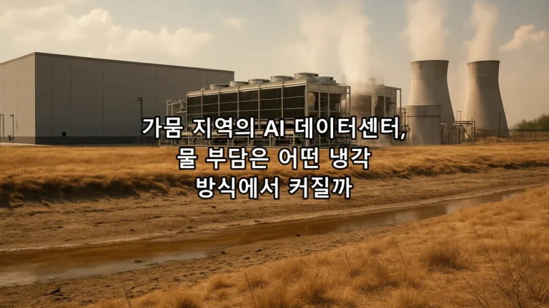 가뭄 지역의 AI 데이터센터, 물 부담은 어떤 냉각 방식에서 커질까