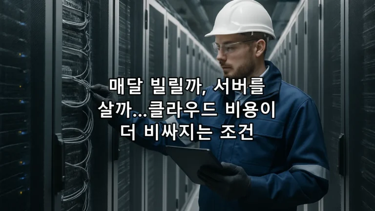 매달 빌릴까, 서버를 살까…클라우드 비용이 더 비싸지는 조건