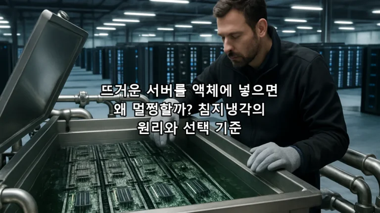 뜨거운 서버를 액체에 넣으면 왜 멀쩡할까? 침지냉각의 원리와 선택 기준